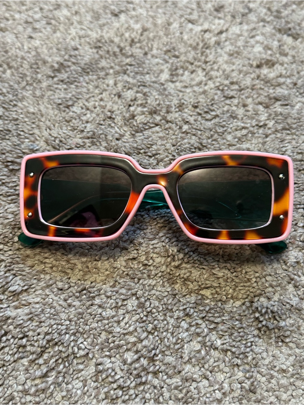 Mincl Pink Leopard Sunglasses